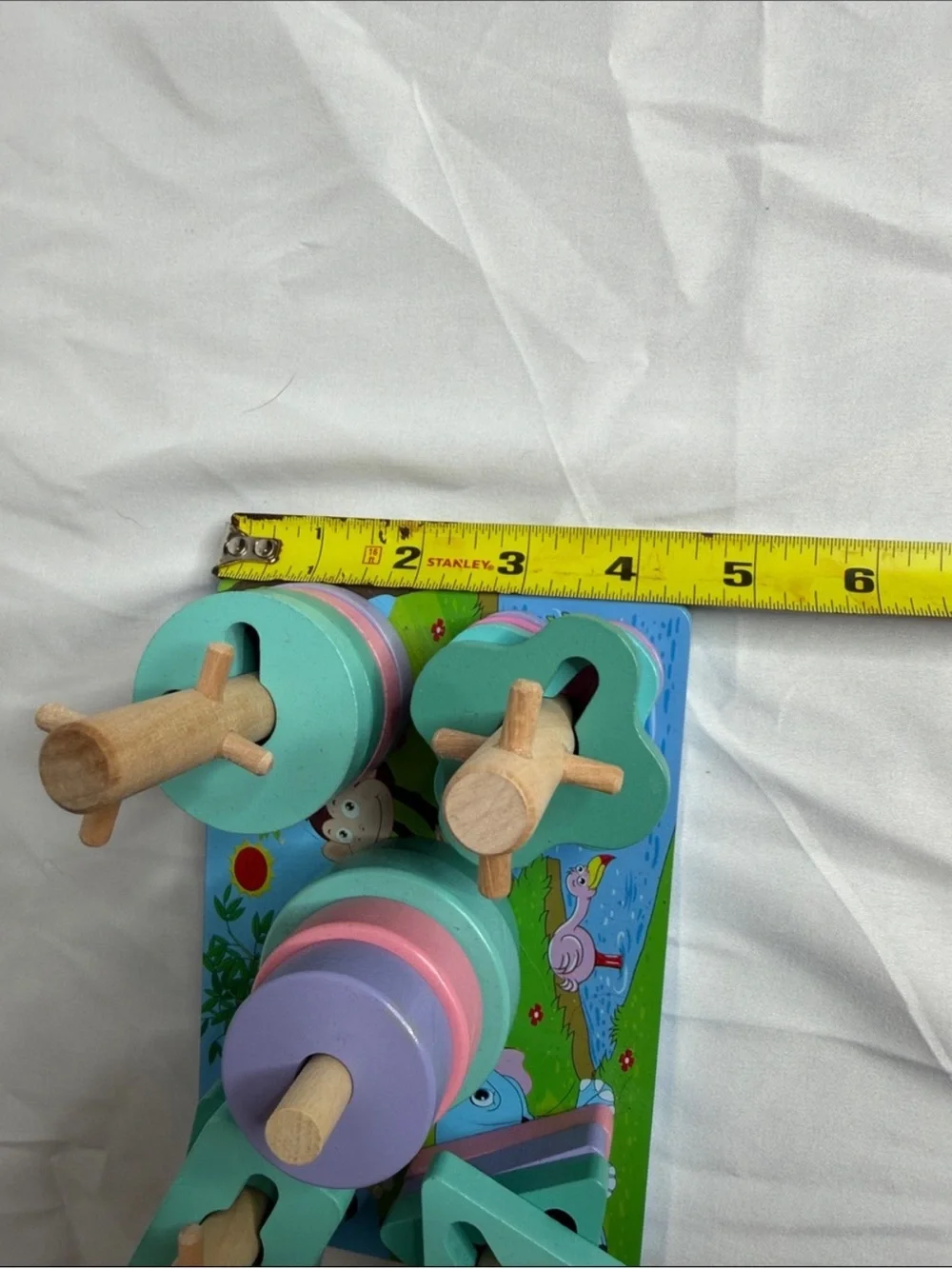 Set of 3 Wooden Sorting and Number Puzzle Set - Multi-Color. GREAT CONDITION